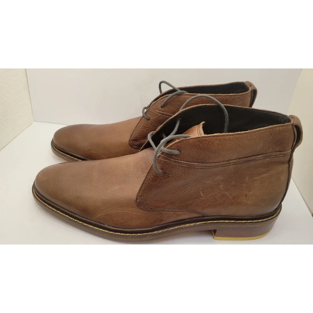 Cole Haan C11080 Chukka Boots Mens 12M Brown Leather Ankle Lace Up